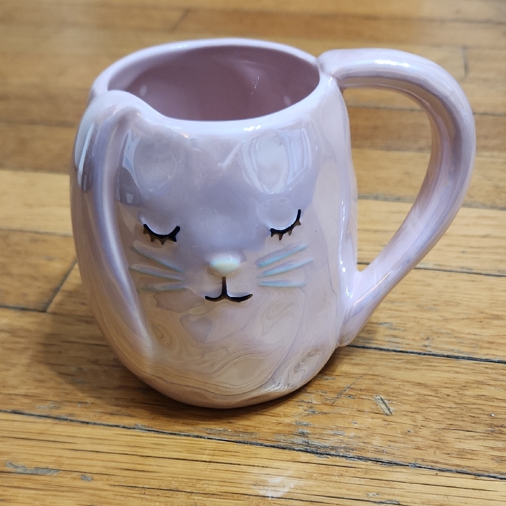 Cute Pink Bunny Ceramic Mug
